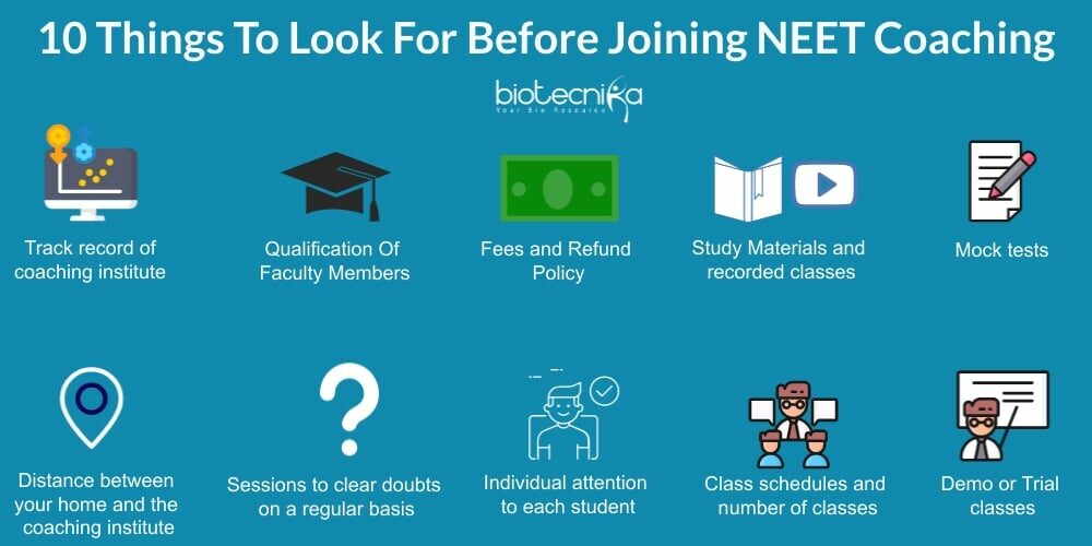 Things To Look For Before Joining NEET Coaching